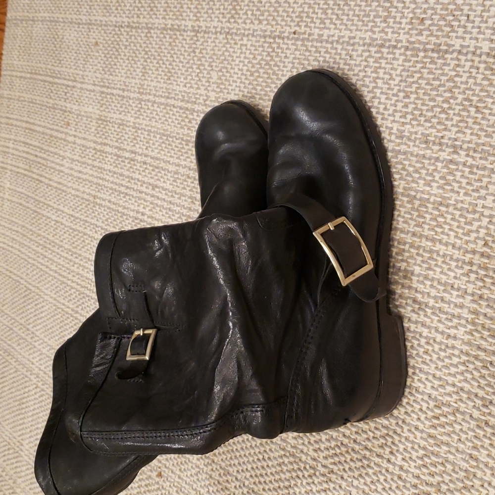 Black Leather Jimmy Choo Boots size 38 1/2